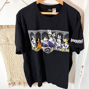 Disney Disneyland Black Mickey & Friends 100th Anniversary Vintage Graphic XXL